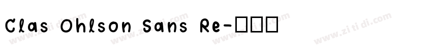 Clas Ohlson Sans Re字体转换